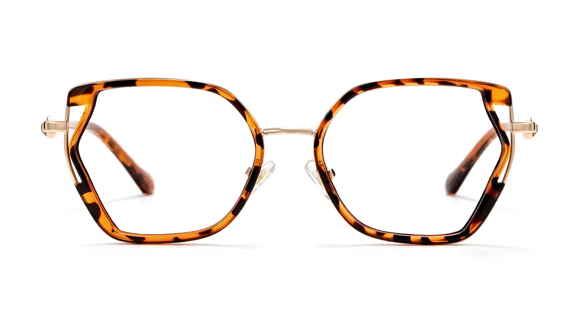 Geometric Tortoiseshell Eyeglasses