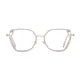 Geometric Pink Eyeglasses