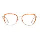 Geometric Gradient Brown Eyeglasses