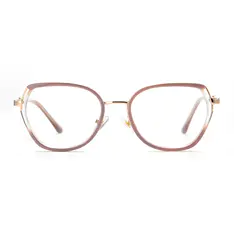 Geometric Pink Eyeglasses