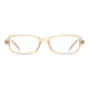 Rectangle Transparent Amber Eyeglasses