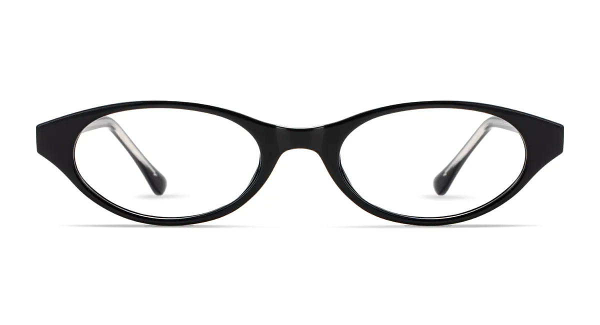 Oval Black Eyeglasses