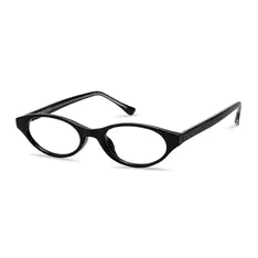 Oval Black Eyeglasses