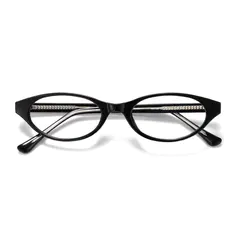 Oval Black Eyeglasses