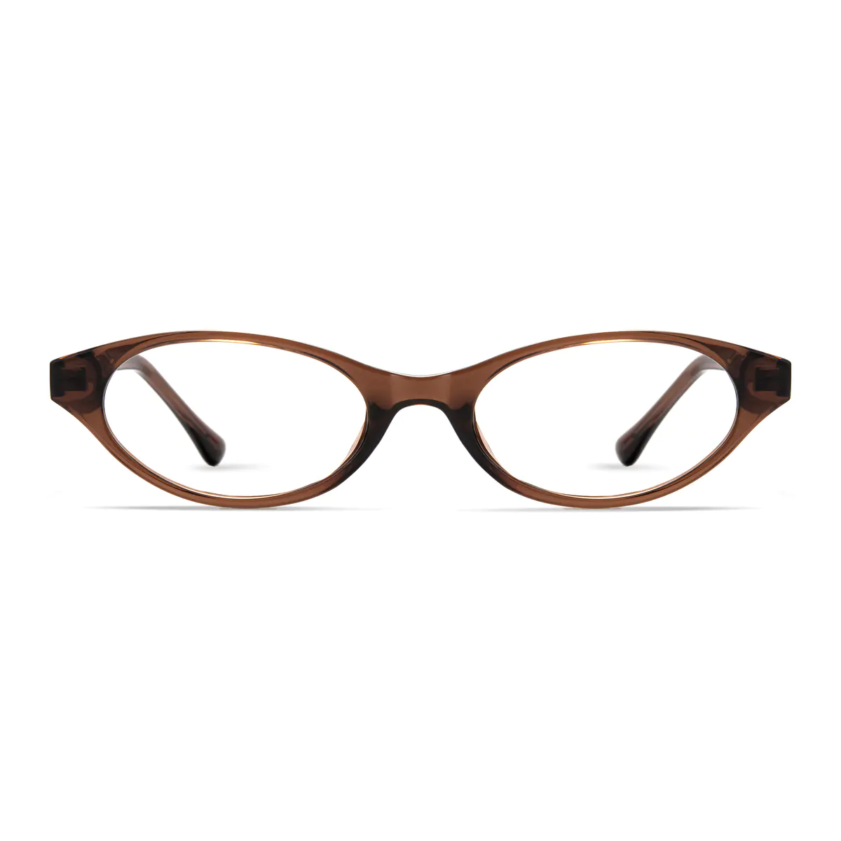 Oval Brown Eyeglasses
