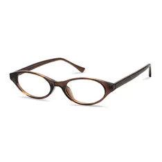 Oval Brown Eyeglasses