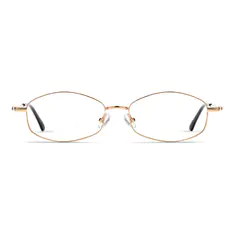 Oval Gold Eyeglasses
