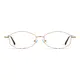 Geometric Gold Eyeglasses