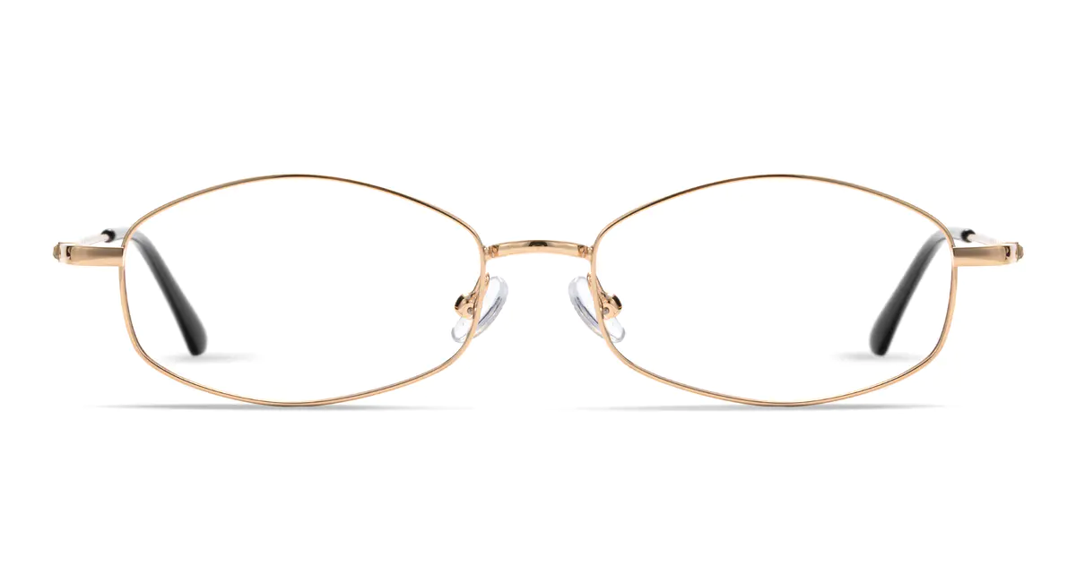 Oval Gold Eyeglasses
