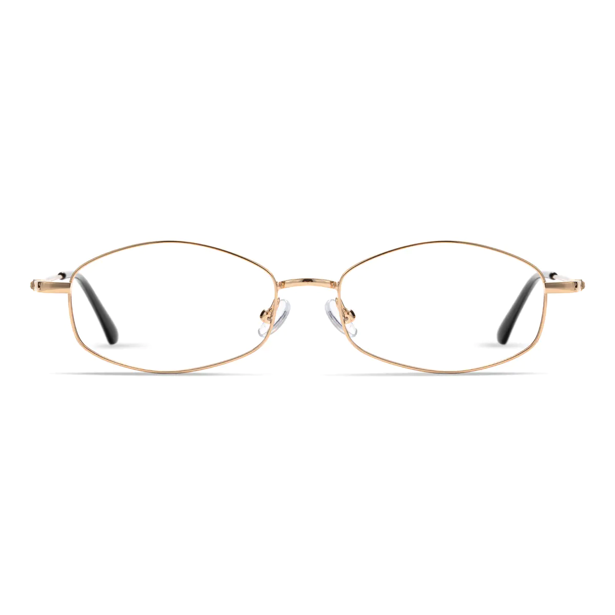 Geometric Gold Eyeglasses