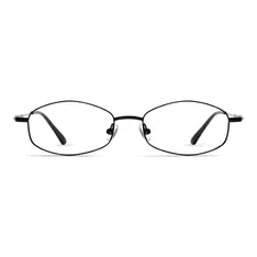 Oval Black Eyeglasses