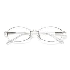 Oval Silver Eyeglasses
