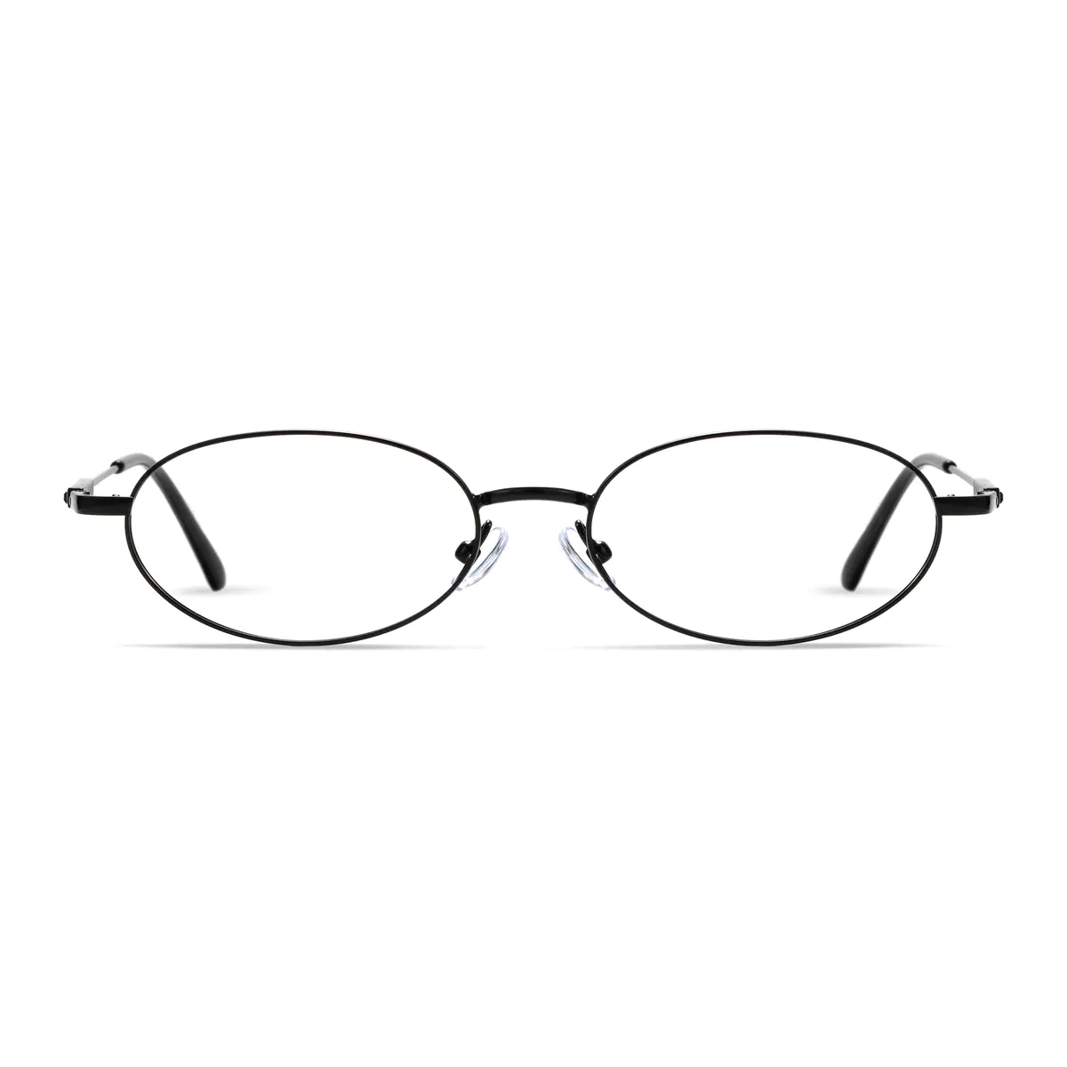 Oval Black Eyeglasses