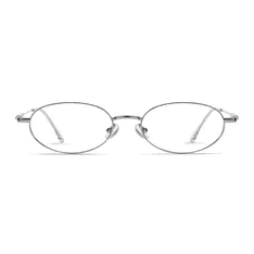 Oval Silver Eyeglasses