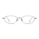 Oval Silver Eyeglasses