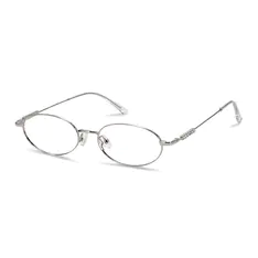 Oval Silver Eyeglasses