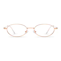 Oval Rose Gold Eyeglasses