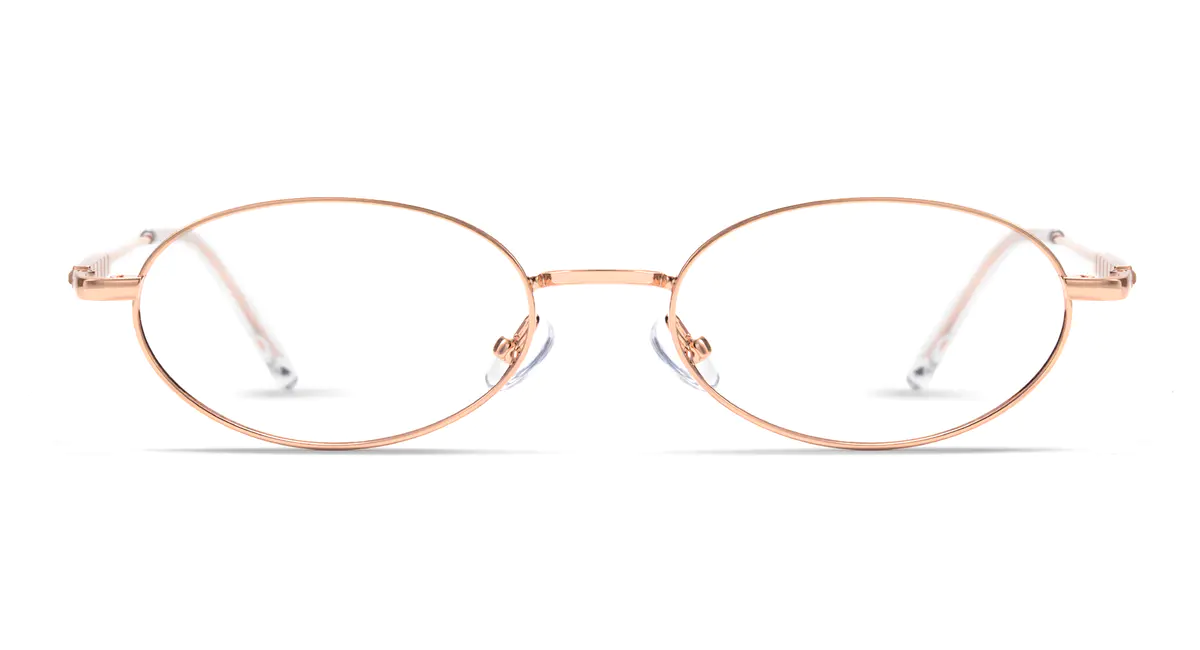 Oval Rose Gold Eyeglasses