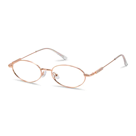 Oval Rose Gold Eyeglasses