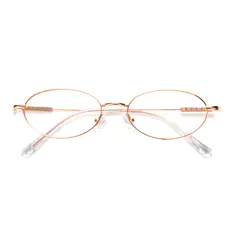 Oval Rose Gold Eyeglasses