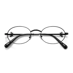 Oval Black Eyeglasses