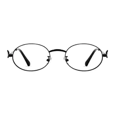 Oval Black Eyeglasses