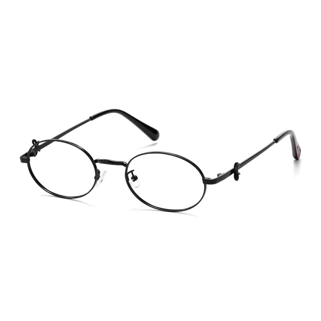 Oval Black Eyeglasses