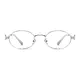 Oval Silver Eyeglasses