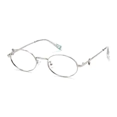 Oval Silver Eyeglasses