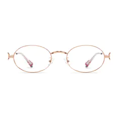 Oval Rose Gold Eyeglasses