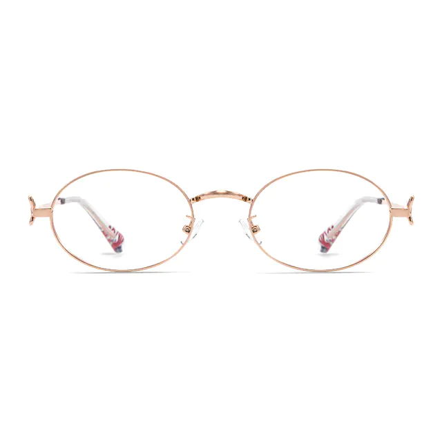 Oval Rose Gold Eyeglasses