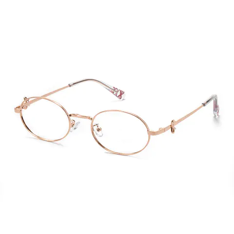 Oval Rose Gold Eyeglasses