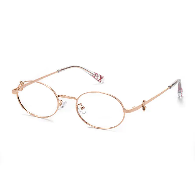 Oval Rose Gold Eyeglasses