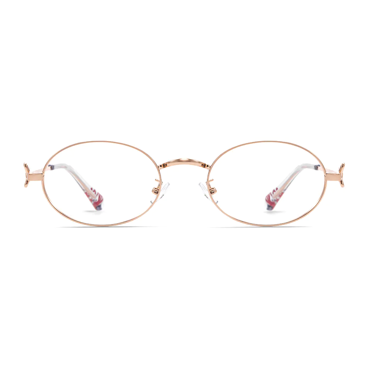 Oval Rose Gold Eyeglasses