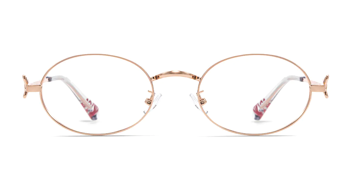 Oval Rose Gold Eyeglasses