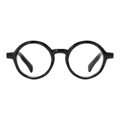 Round Black Eyeglasses