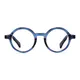 Round Blue Eyeglasses