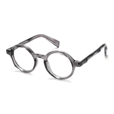 Round Gray Eyeglasses