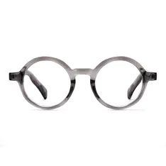 Round Gray Eyeglasses