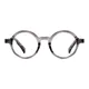 Round Gray Eyeglasses