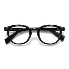 Round Black Eyeglasses