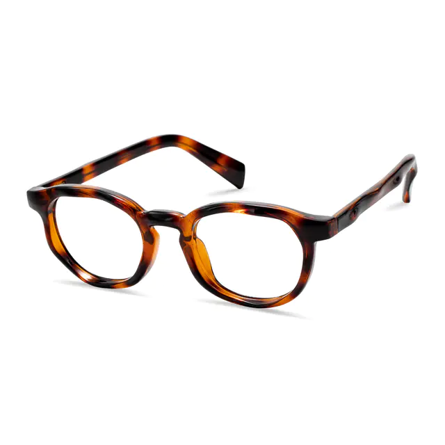 Round Tortoiseshell Eyeglasses