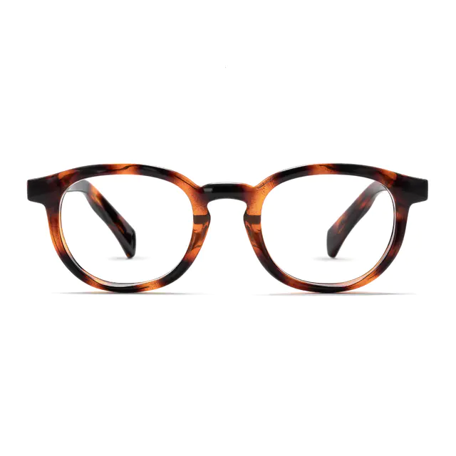 Round Tortoiseshell Eyeglasses