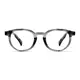 Round Transparent Gray Eyeglasses