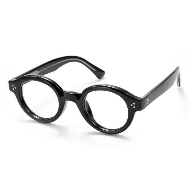 Round Black Eyeglasses