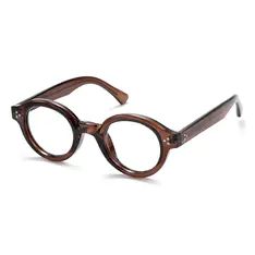 Round Brown Eyeglasses