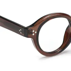 Round Brown Eyeglasses