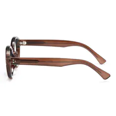 Round Brown Eyeglasses