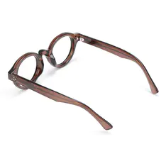 Round Brown Eyeglasses