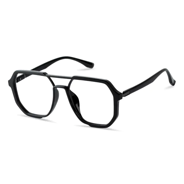 Aviator Black Eyeglasses